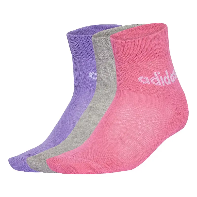 Calzino sportivo Linear Ankle 5 Pairs Kids grigio / lilla / rosa / lampone / bianco