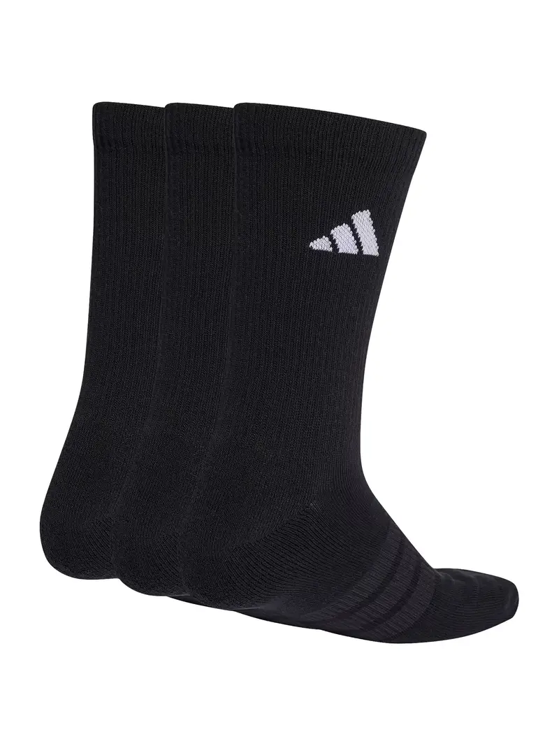 Calzino sportivo nero / bianco miniatura 2