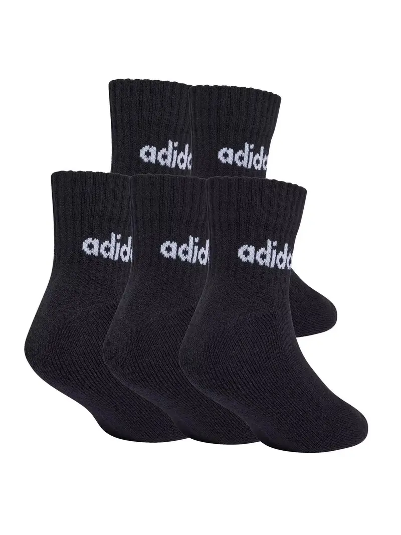 Calzino sportivo nero / bianco miniatura 2