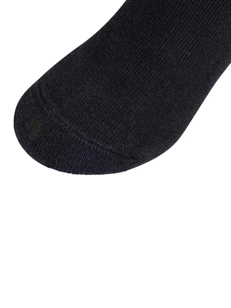 Calzino sportivo nero / bianco miniatura 3