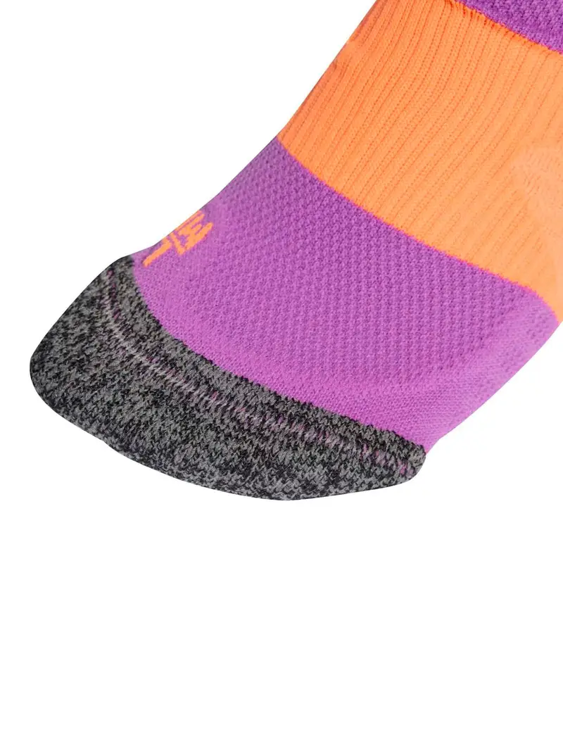 Calzino sportivo RUNxBOOST grigio scuro / lilla / arancione / bianco miniatura 2