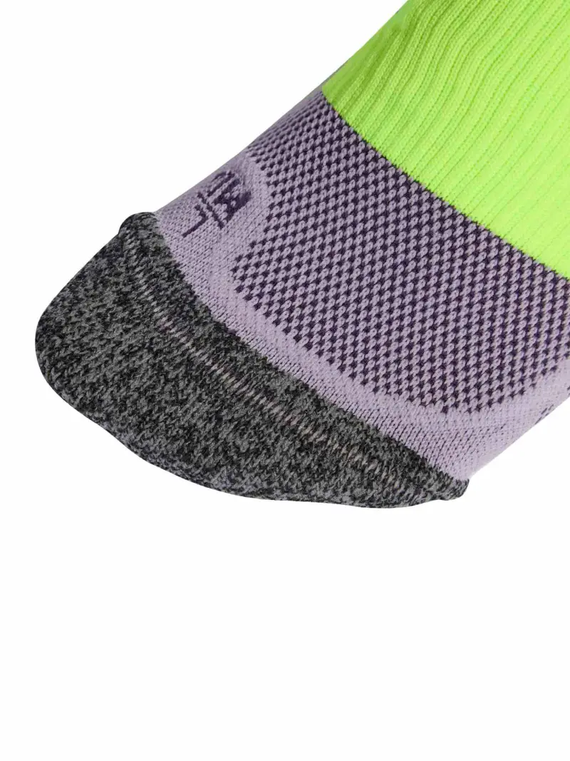 Calzino sportivo RUNxBOOST verde neon / melanzana / sambuco / nero sfumato miniatura 2