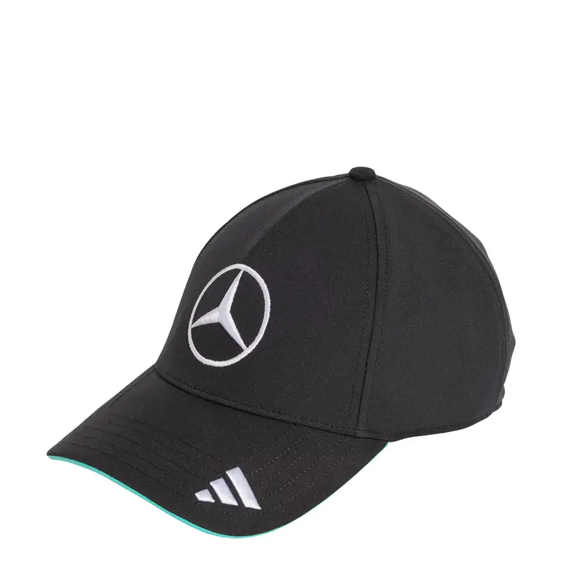 Cappello da baseball sportivo Mercedes - Amg Petronas Formula 1 Team Driver nero / bianco