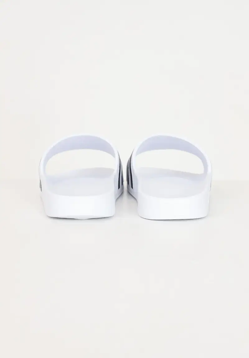 Ciabatte Adilette aqua bianche e nere da uomo miniatura 2