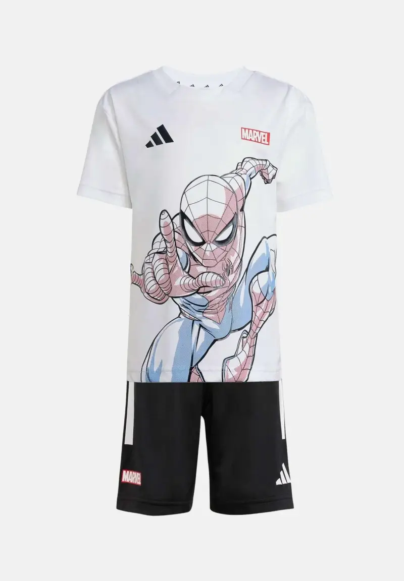 Completino ADIDAS MARVEL SPIDER-MAN bianco e nero da bambino