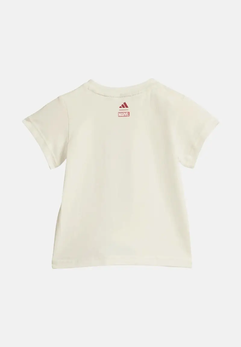 Completino ADIDAS MARVEL SPIDER-MAN rosso e bianco da neonato miniatura 3