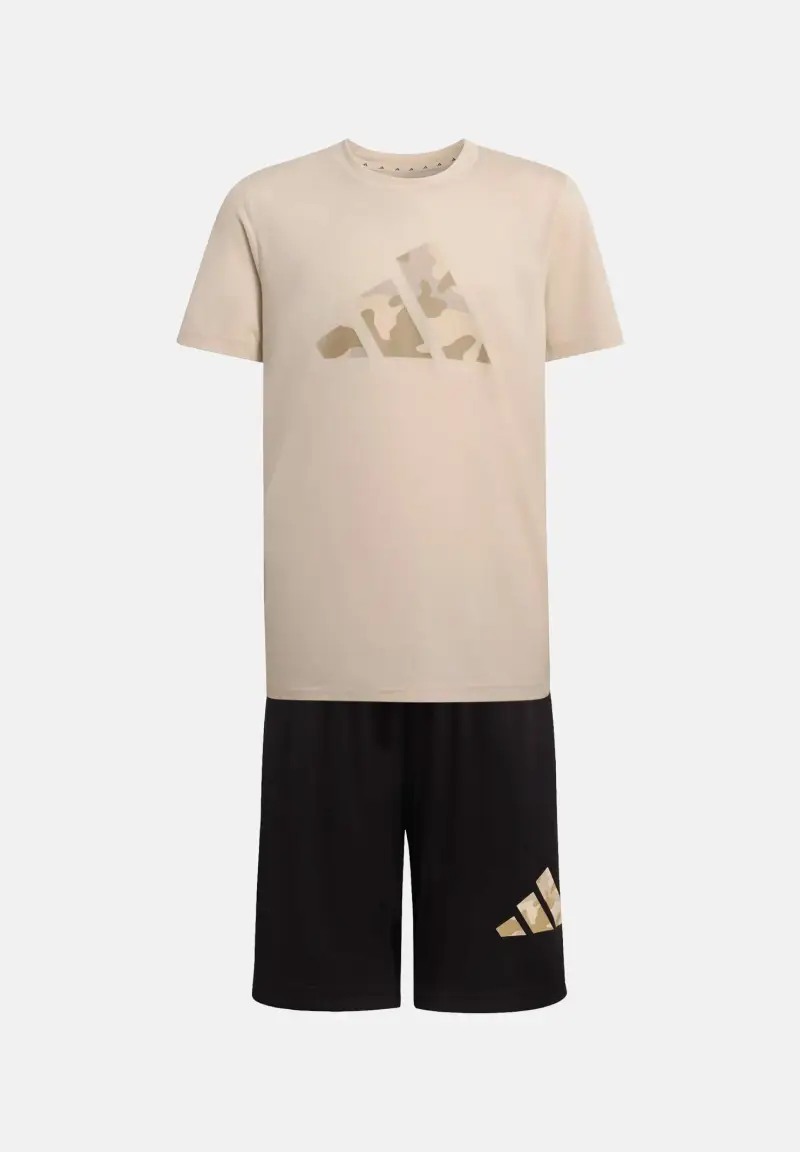 Completino Train Essentials Camo Print beige e nero per bambino e bambina