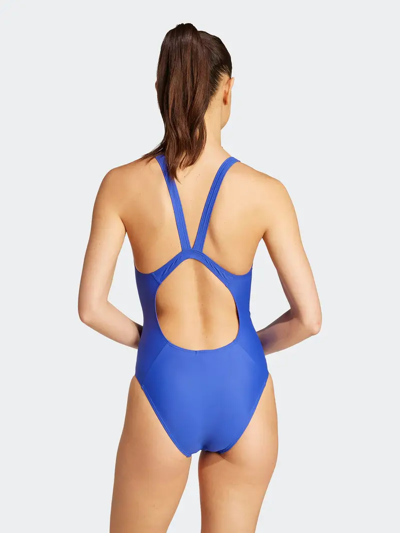 Costume intero sportivo Ess blu reale / bianco miniatura 3