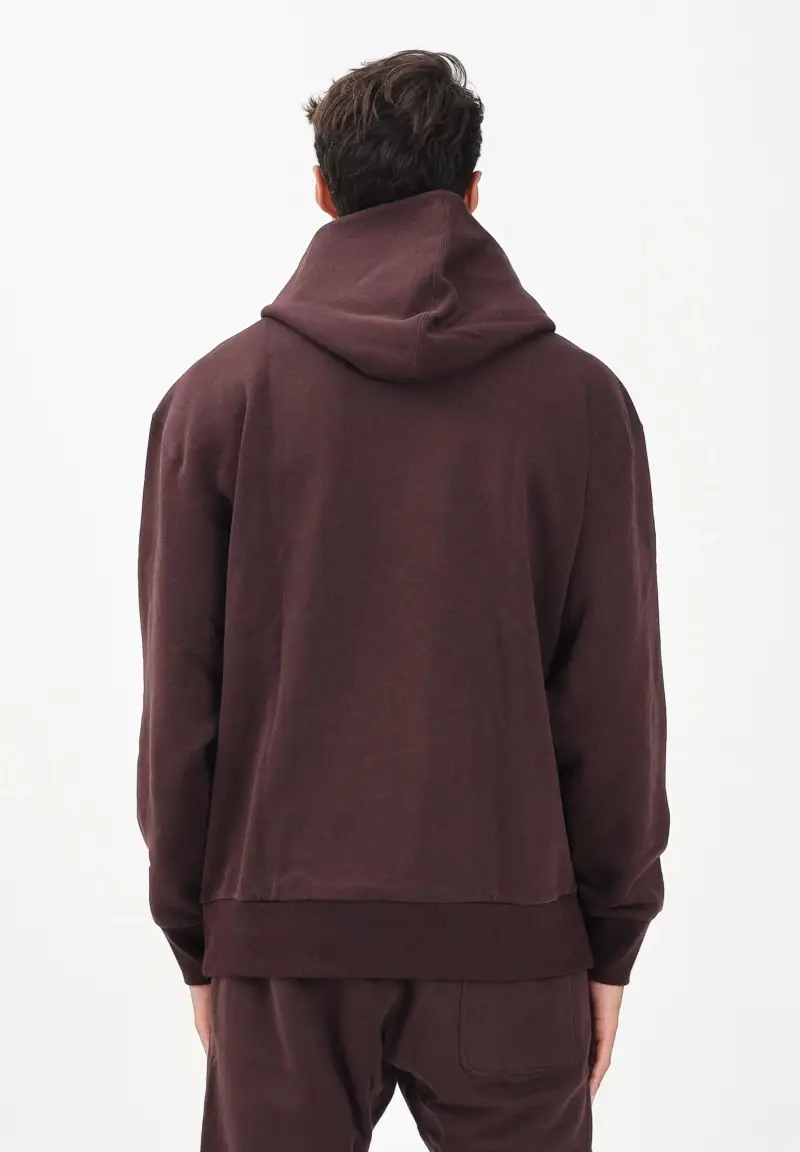 Felpa con cappuccio ALL SZN Fleece marrone da uomo miniatura 3