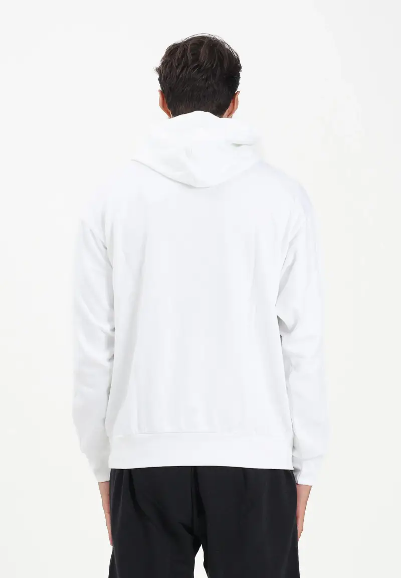 Felpa con cappuccio Essentials Feelcozy French Terry bianca da uomo miniatura 3