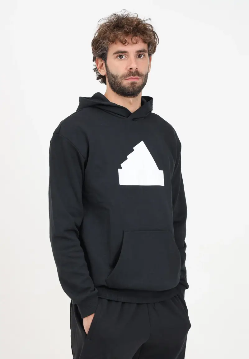 Felpa con cappuccio Future Icons Badge nera da uomo miniatura 2