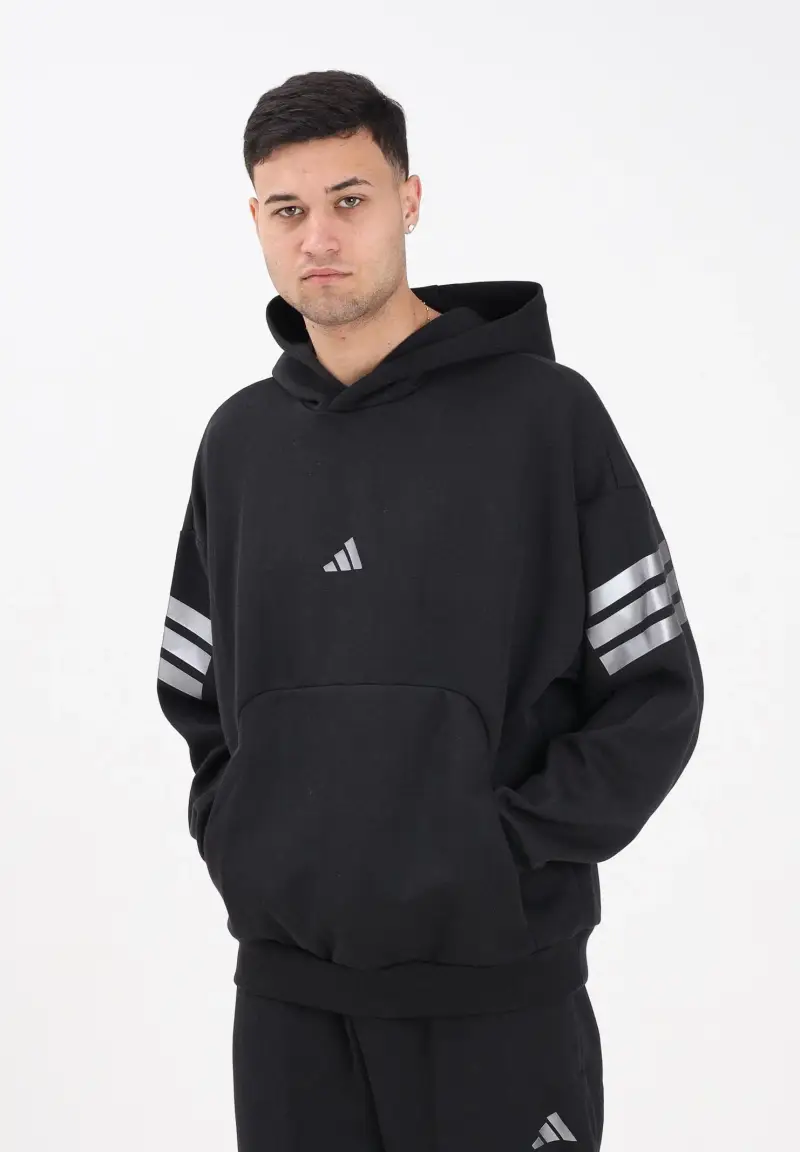 Felpa con cappuccio FUTURE ICONS nera da uomo miniatura 2