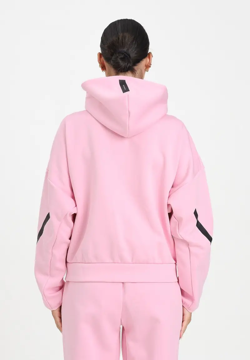 ADIDAS PERFORMANCE Felpa con zip adidas Z.N.E. rosa da donna miniatura 2