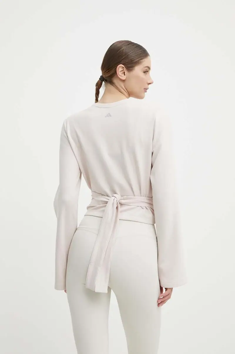 felpa da joga colore beige IS2987 miniatura 3