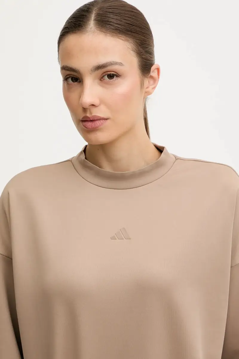 felpa da joga Motion donna colore beige JM4490 miniatura 4