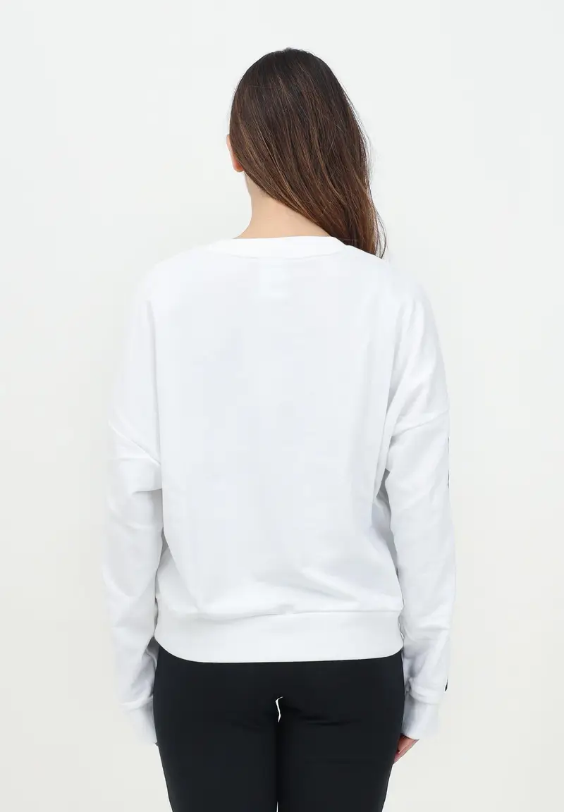 ADIDAS PERFORMANCE Felpa girocollo Essentials 3-Stripes French Terry bianca da donna miniatura 2