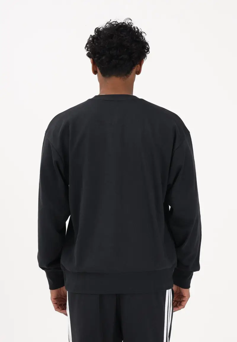 Felpa girocollo Essentials Feel Cozy nera da uomo miniatura 3