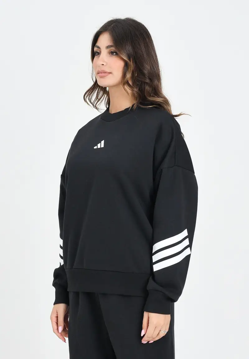 ADIDAS PERFORMANCE Felpa girocollo Future Icons nera da donna