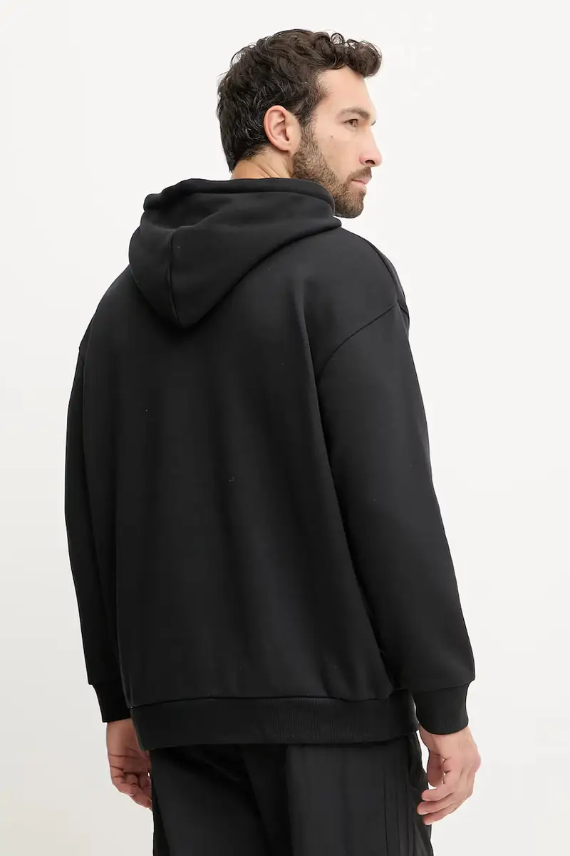 felpa in cotone PRIDE uomo colore nero con cappuccio JW1615 miniatura 3