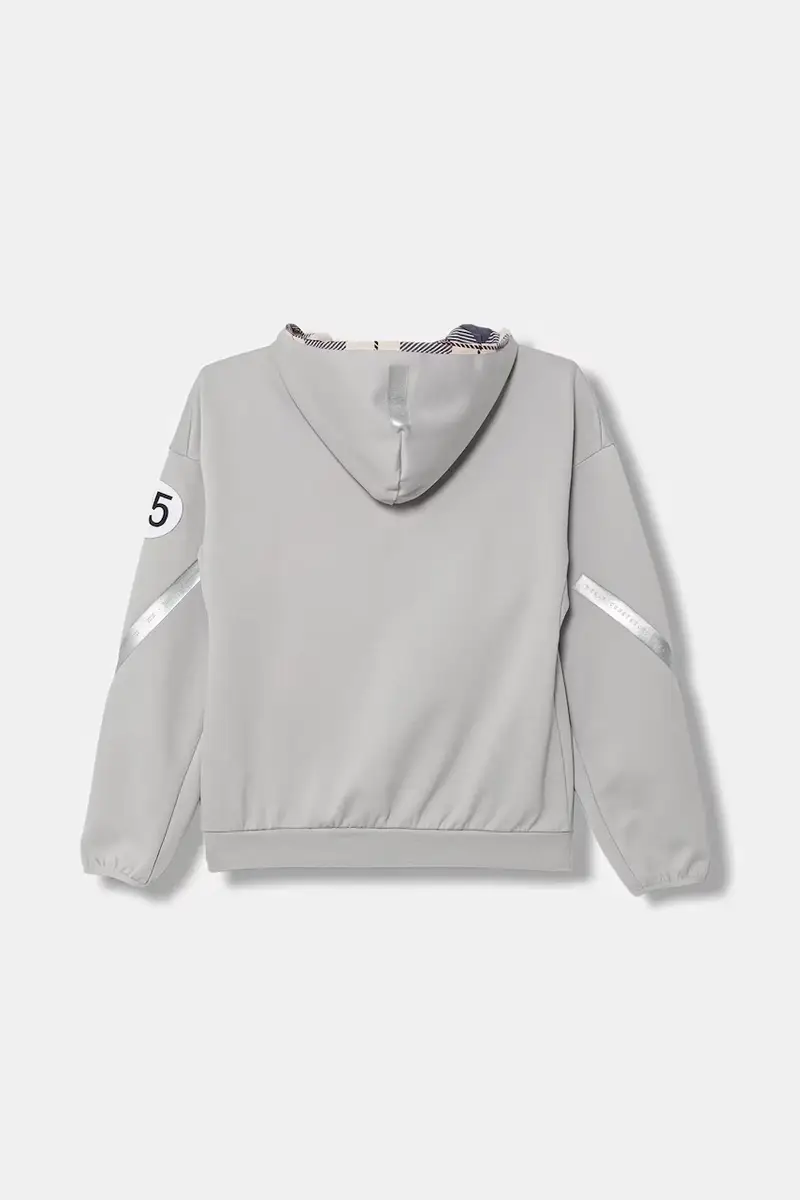 felpa per bambini MERCEDES colore grigio con cappuccio JW8513 miniatura 2