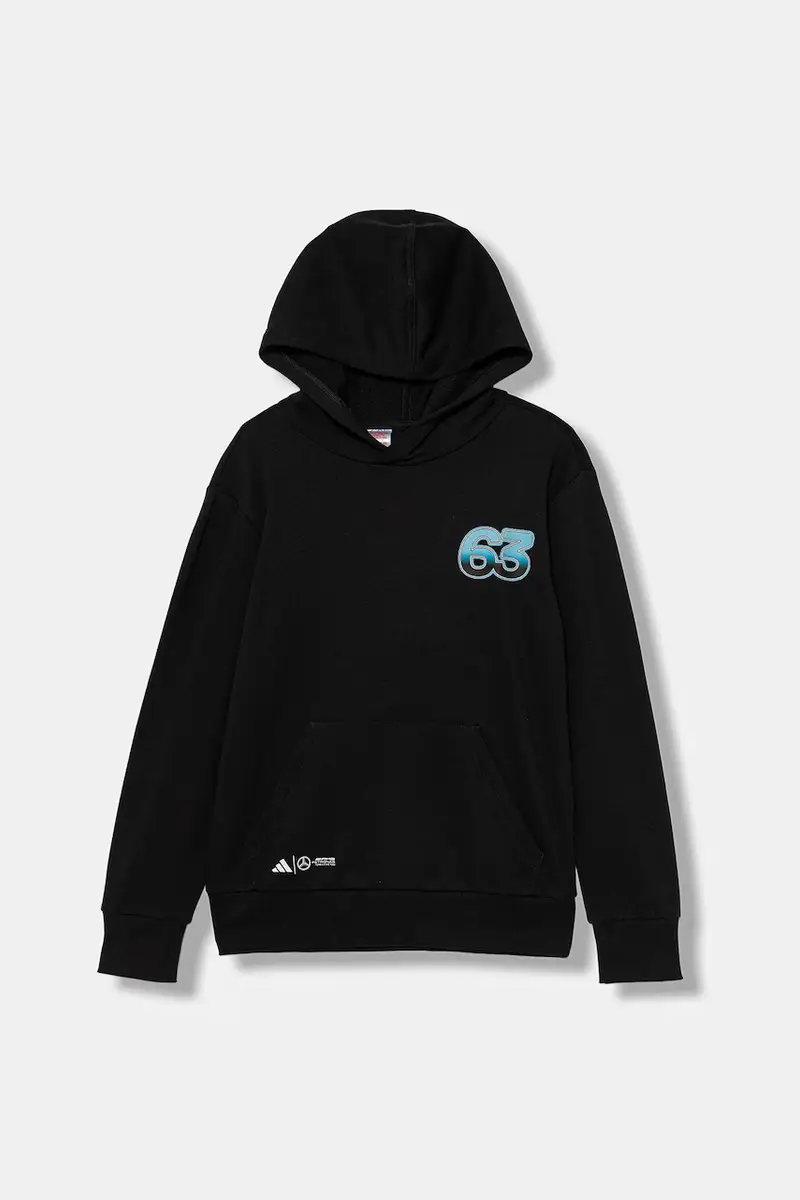 felpa per bambini MERCEDES colore nero con cappuccio KD7308 miniatura 2