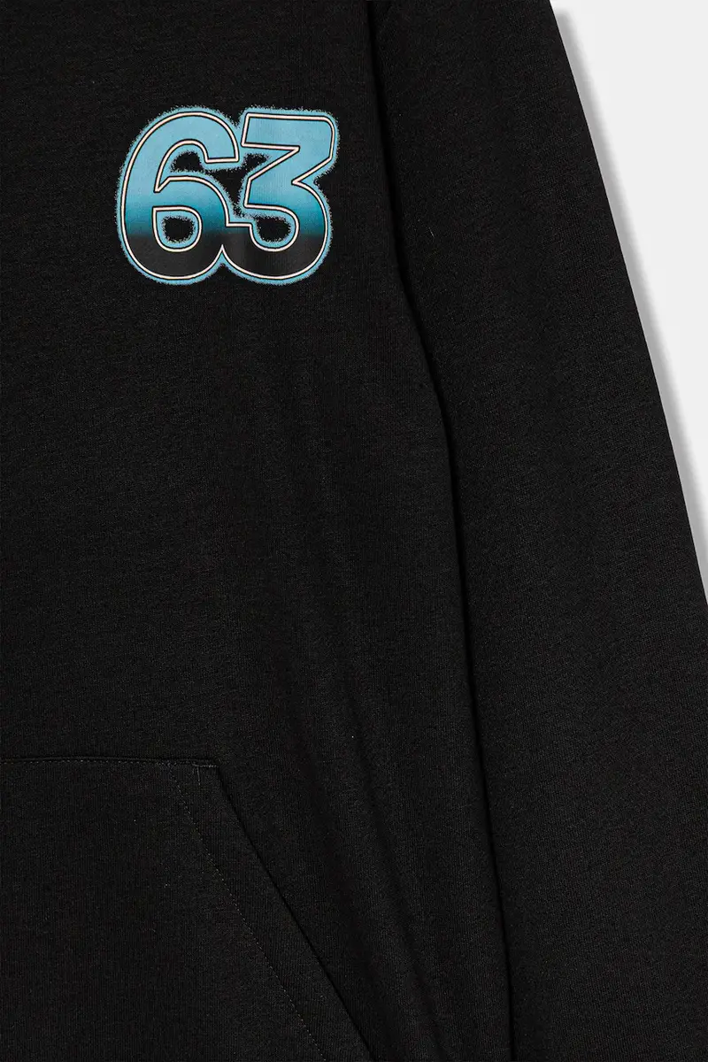 felpa per bambini MERCEDES colore nero con cappuccio KD7308 miniatura 3