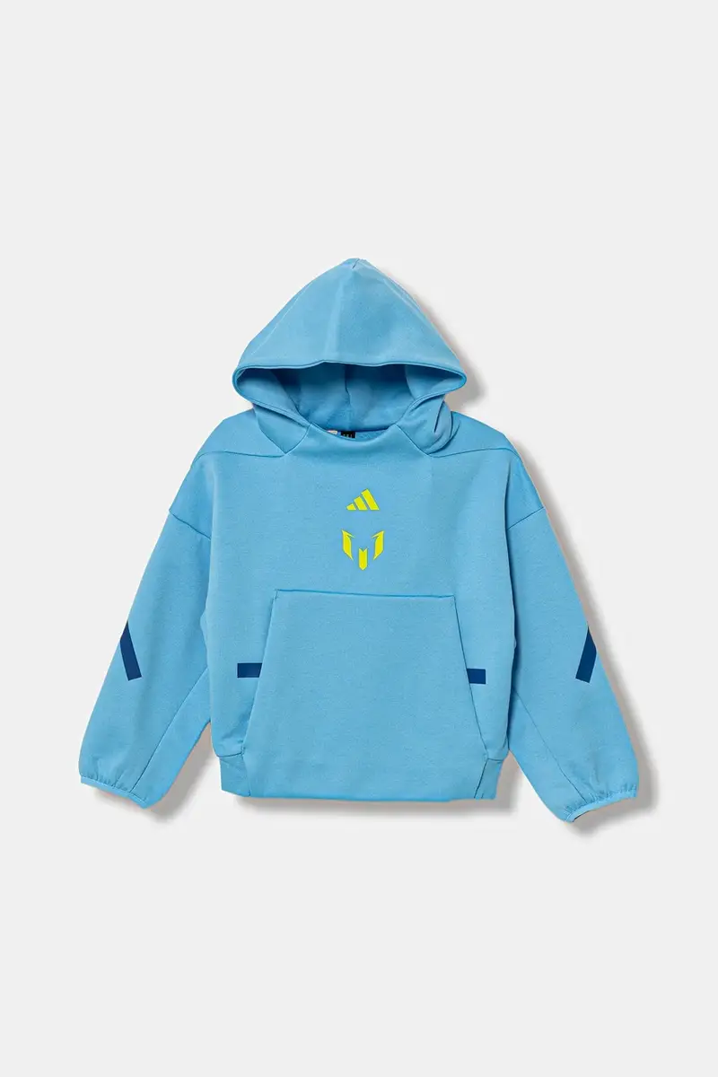 felpa per bambini MESSI colore blu con cappuccio KB2136 miniatura 2