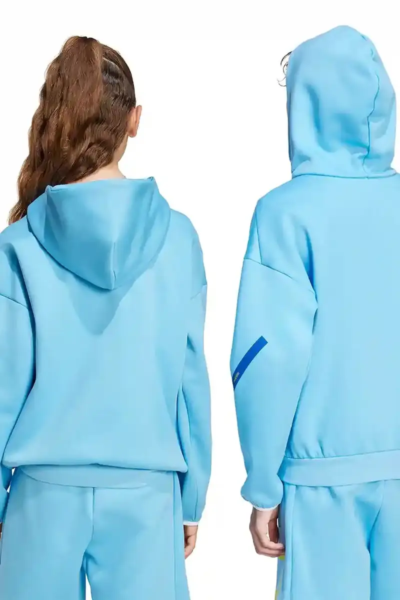 felpa per bambini MESSI colore blu con cappuccio KB2136 miniatura 5