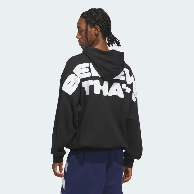 Felpa sportiva Anthony Edwards Believe nero / bianco miniatura 3