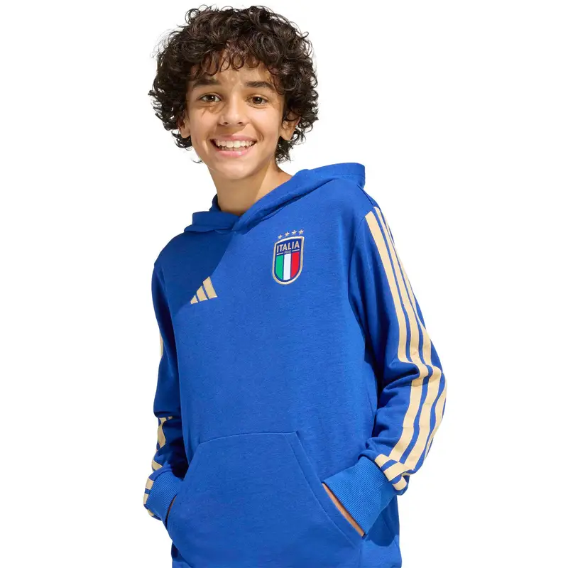 Felpa sportiva FIGC KIDS HD blu miniatura 2