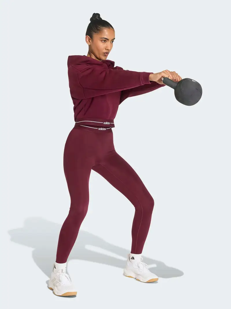 Felpa sportiva Hyperglam bordeaux / bianco miniatura 2