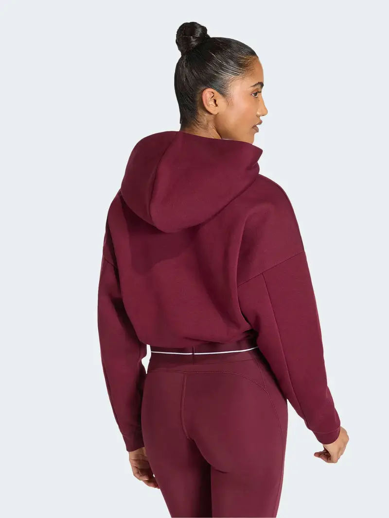 Felpa sportiva Hyperglam bordeaux / bianco miniatura 3