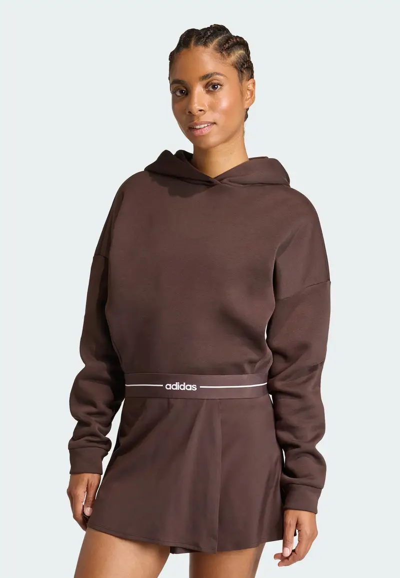 Felpa sportiva Hyperglam cioccolato / bianco miniatura 3