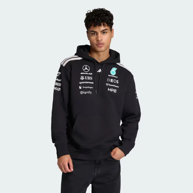 Felpa sportiva Mercedes-AMG Petronas Formula 1 Team blu chiaro / nero / bianco miniatura 2
