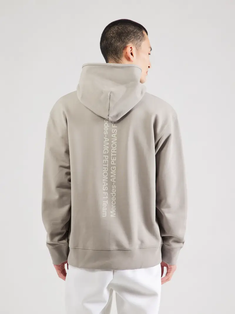Felpa sportiva 'MERCEDES - AMG PETRONAS FORMULA ONE TEAM PREMIUM SWEAT' beige / bianco miniatura 3