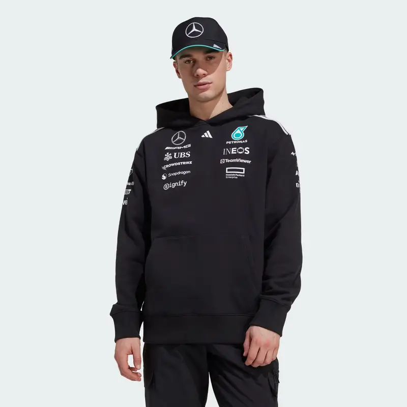 Felpa sportiva Mercedes - AMG Petronas Formula One Team turchese / nero / bianco miniatura 2