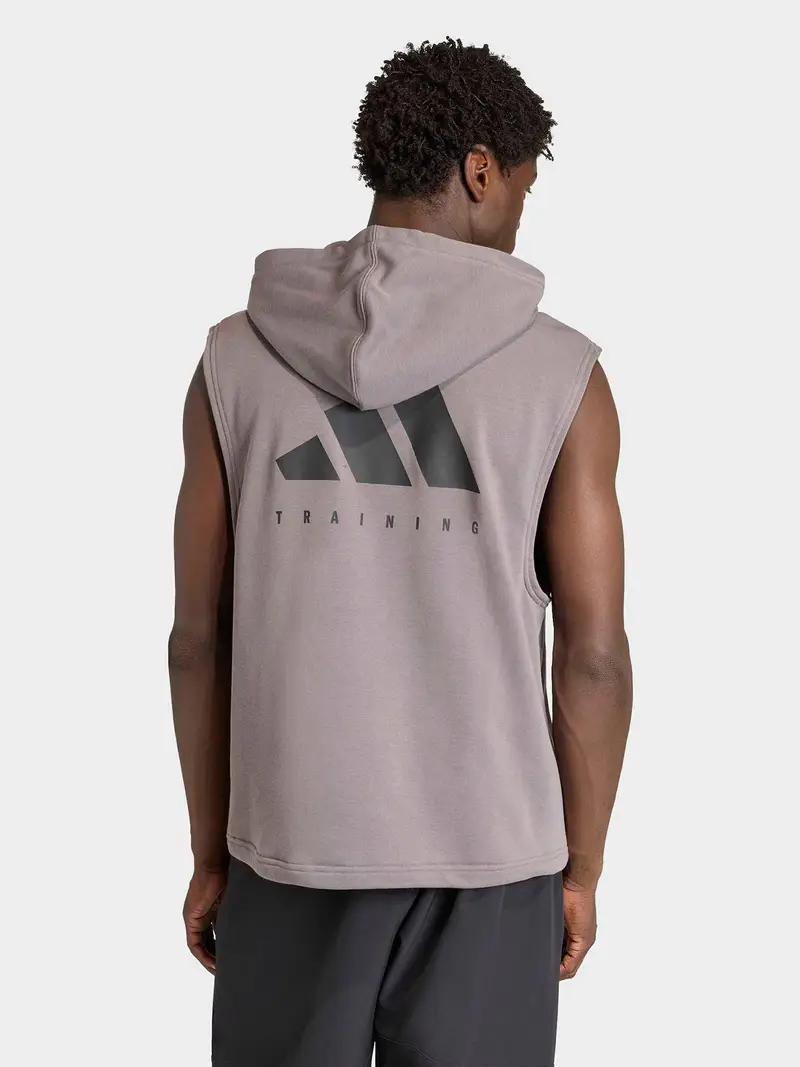 Felpa sportiva mocca / nero miniatura 3