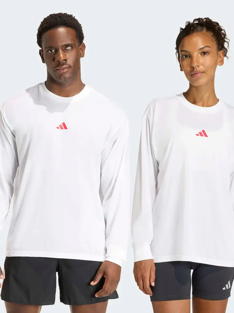 Felpa sportiva RUNHARD rosso / bianco miniatura 3