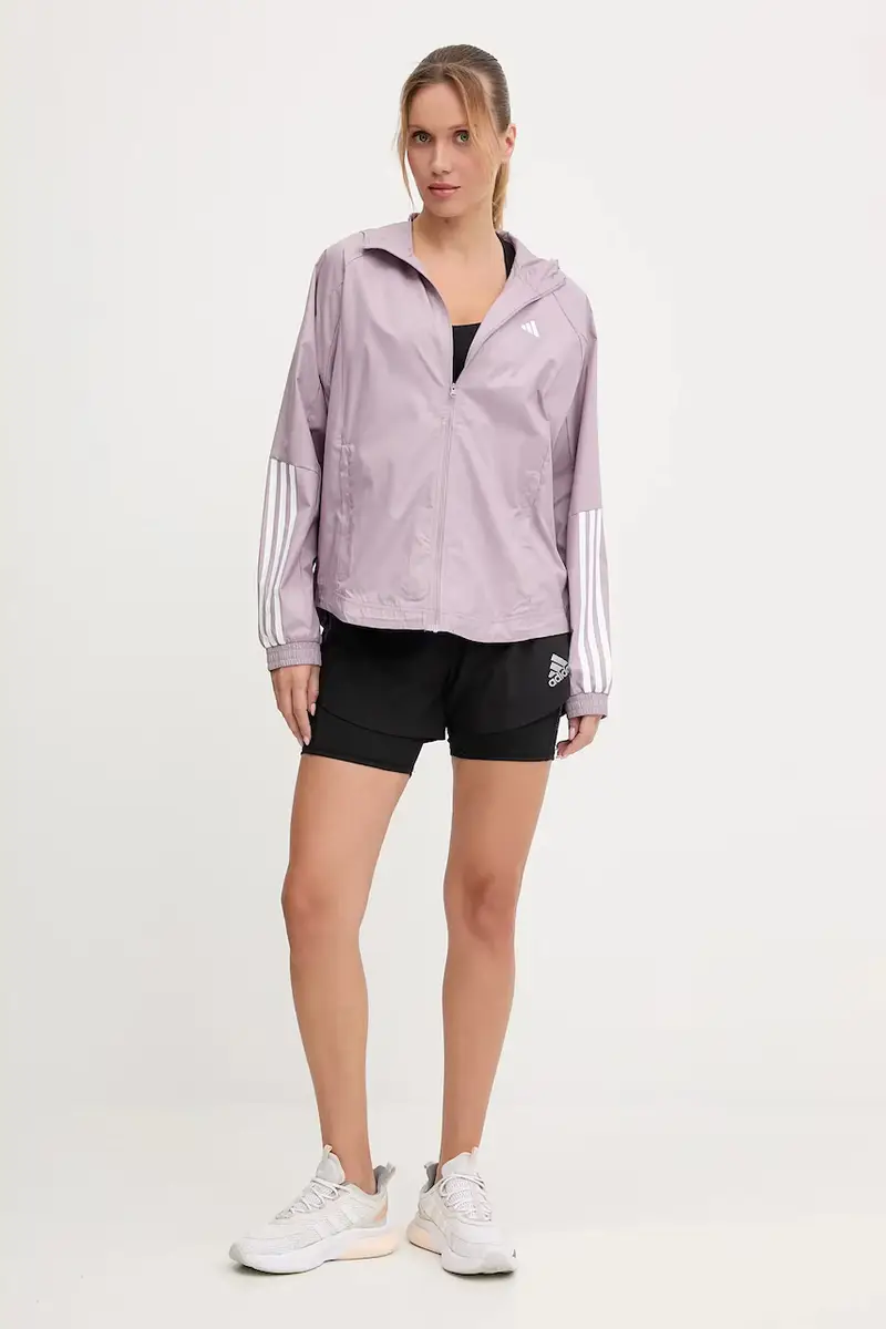 giacca da corsa HYGLM colore rosa JX7382 miniatura 2