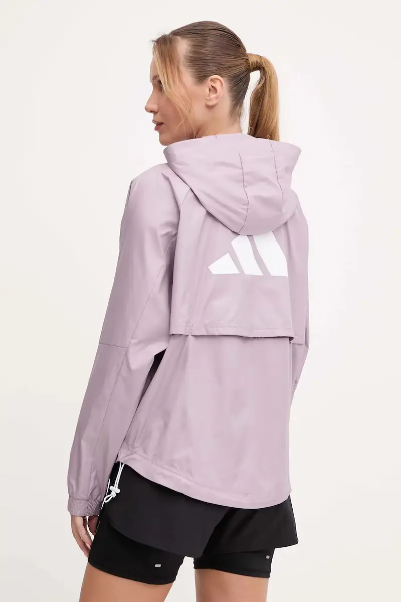 giacca da corsa HYGLM colore rosa JX7382 miniatura 3