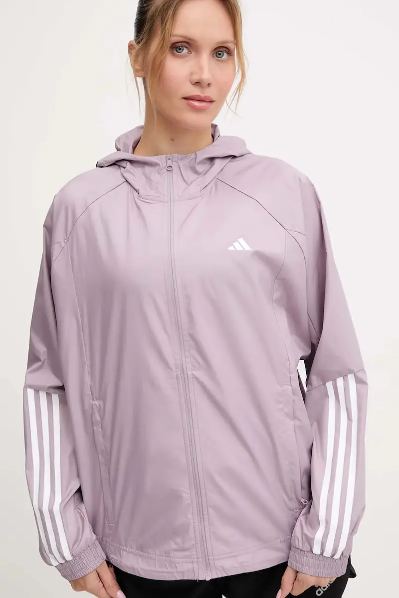 giacca da corsa HYGLM colore rosa JX7382 miniatura 4