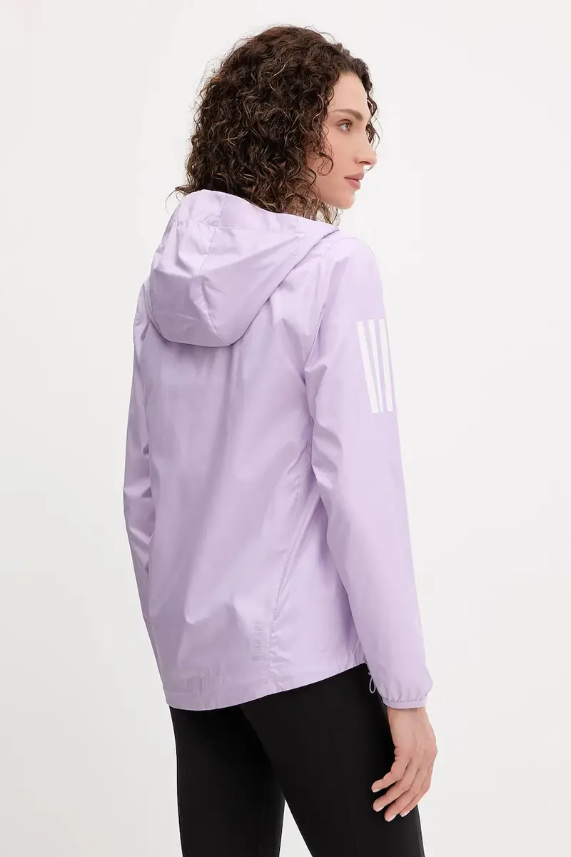 giacca da corsa Own The Run colore violetto JX2264 miniatura 3