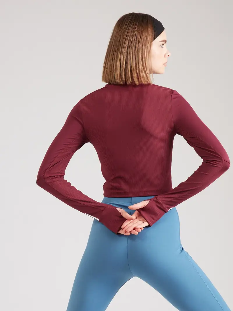 ADIDAS PERFORMANCE Giacca di felpa sportiva 'Hyperglam' rosso / bianco miniatura 2