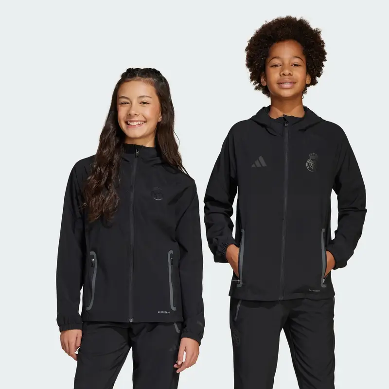 Giacca di felpa sportiva Real Madrid Tiro 25 Competition nero miniatura 2