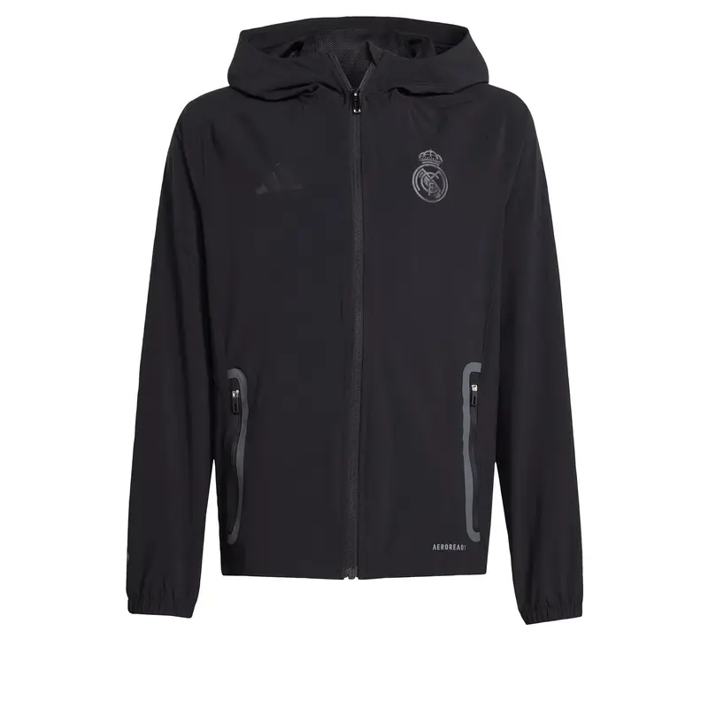 Giacca di felpa sportiva Real Madrid Tiro 25 Competition nero