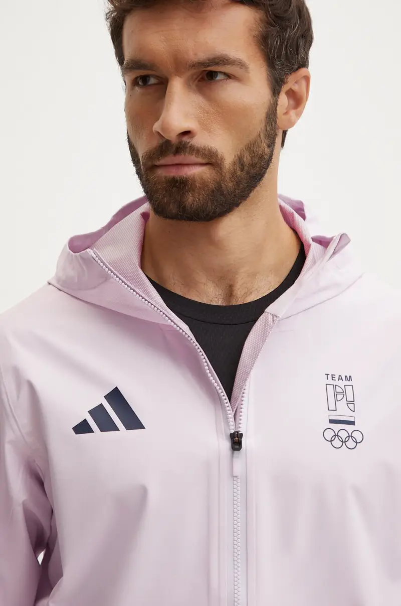 giacca impermeabile Olympic uomo colore rosa JD8022 miniatura 4
