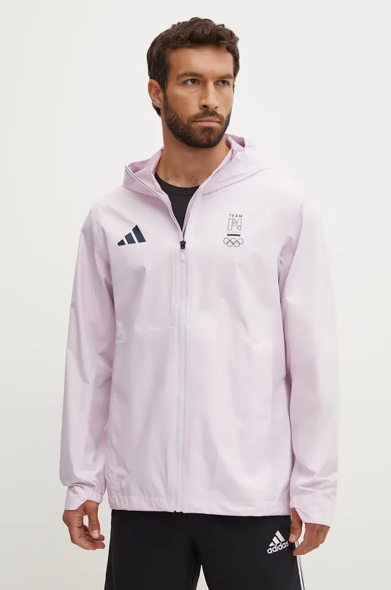 giacca impermeabile Olympic uomo colore rosa JD8022
