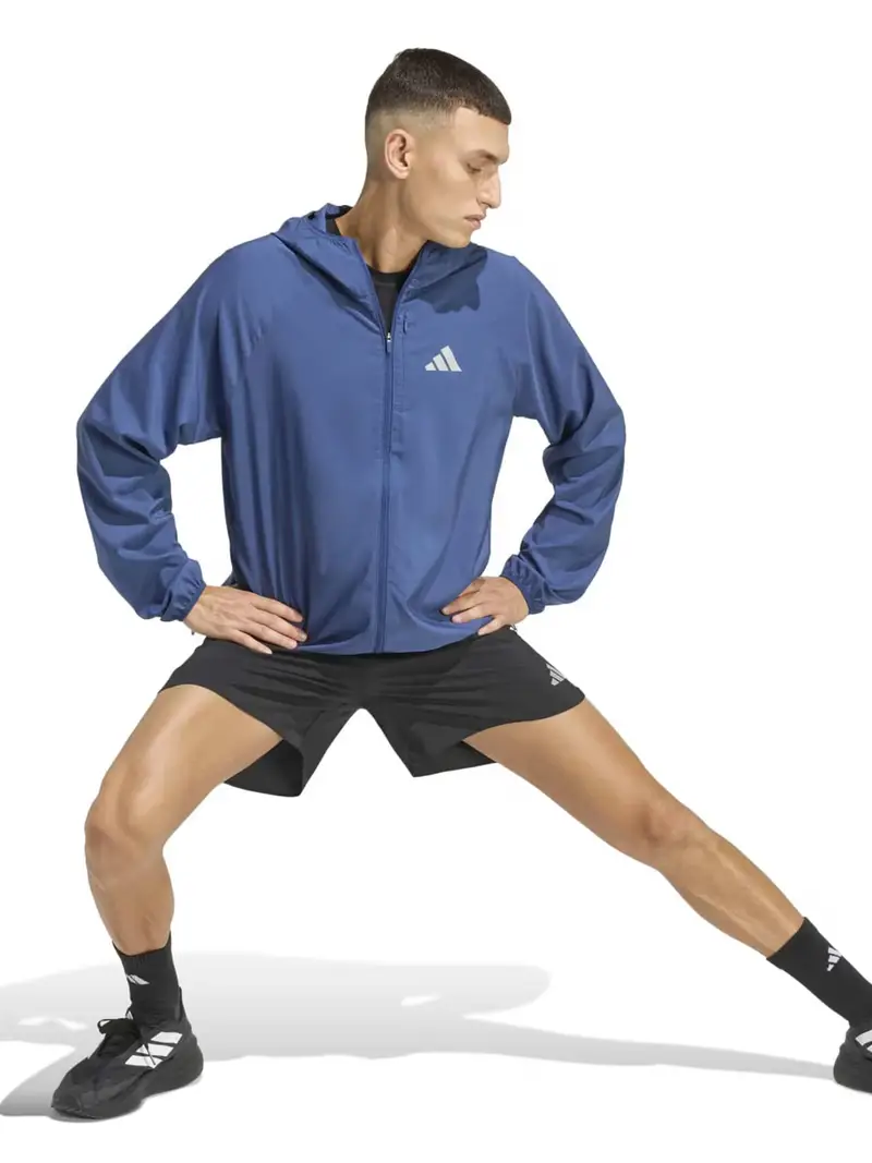 Giacca per allenamento Adi365 Running Essentials blu / grigio argento miniatura 3