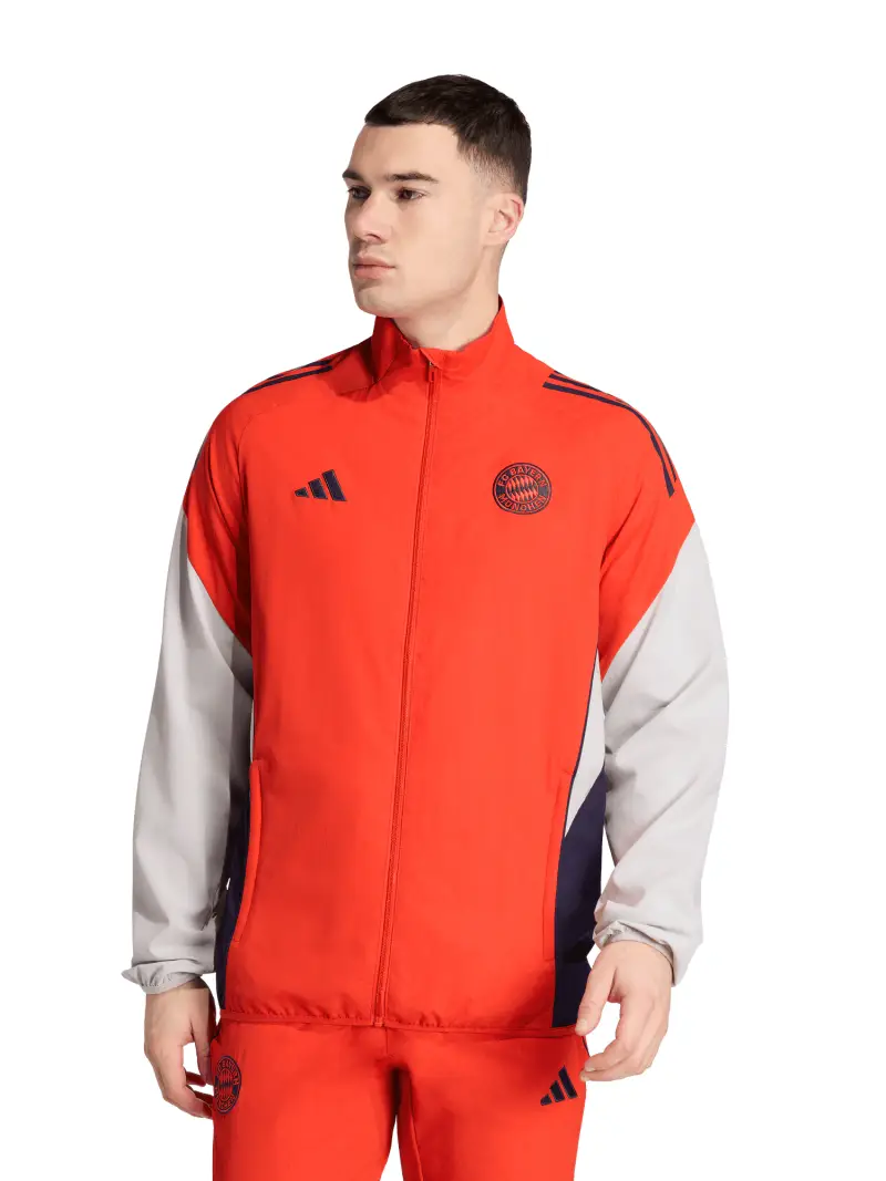 Giacca per allenamento FC Bayern Tiro 25 rosso arancione / nero / bianco miniatura 3