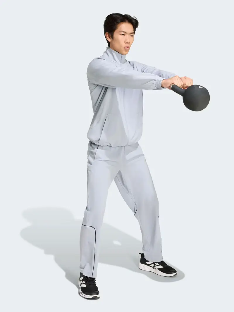 Giacca per allenamento TECH APP grigio argento / nero miniatura 2